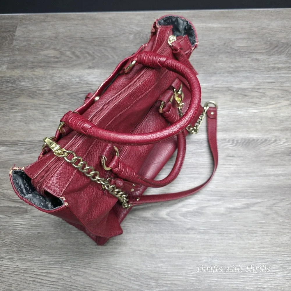 Olivia and Joy Beautiful Red Satchel Pocketbook